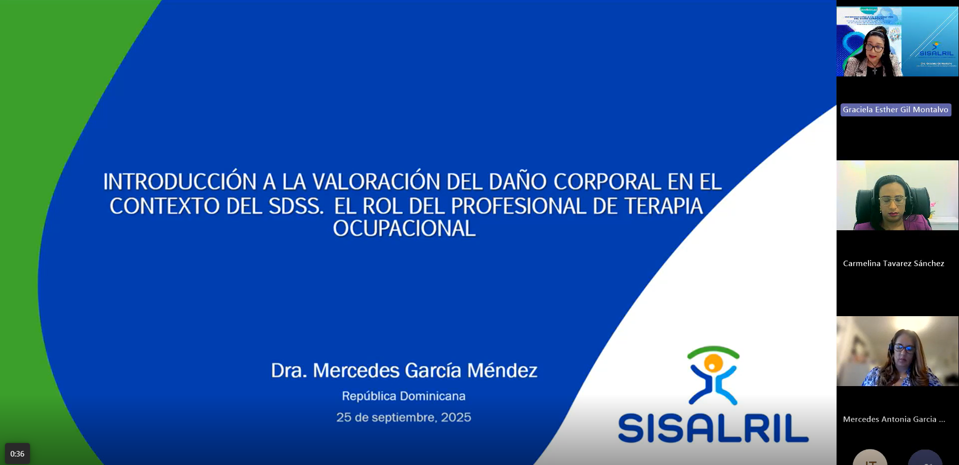 SISALRIL promueve capacidades técnicas de terapeutas ocupacionales en evaluación del daño corporal